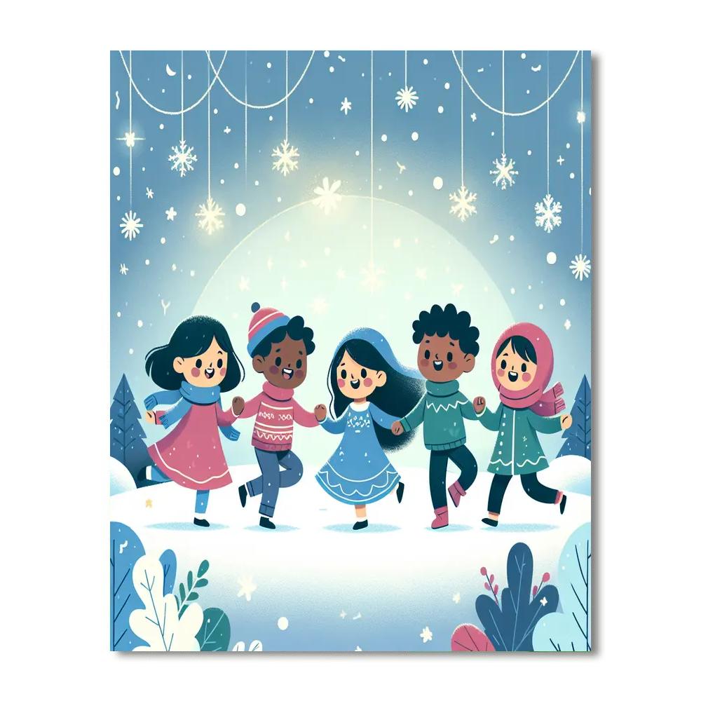 Winter Wonderland Waltz Paint By Numbers Art