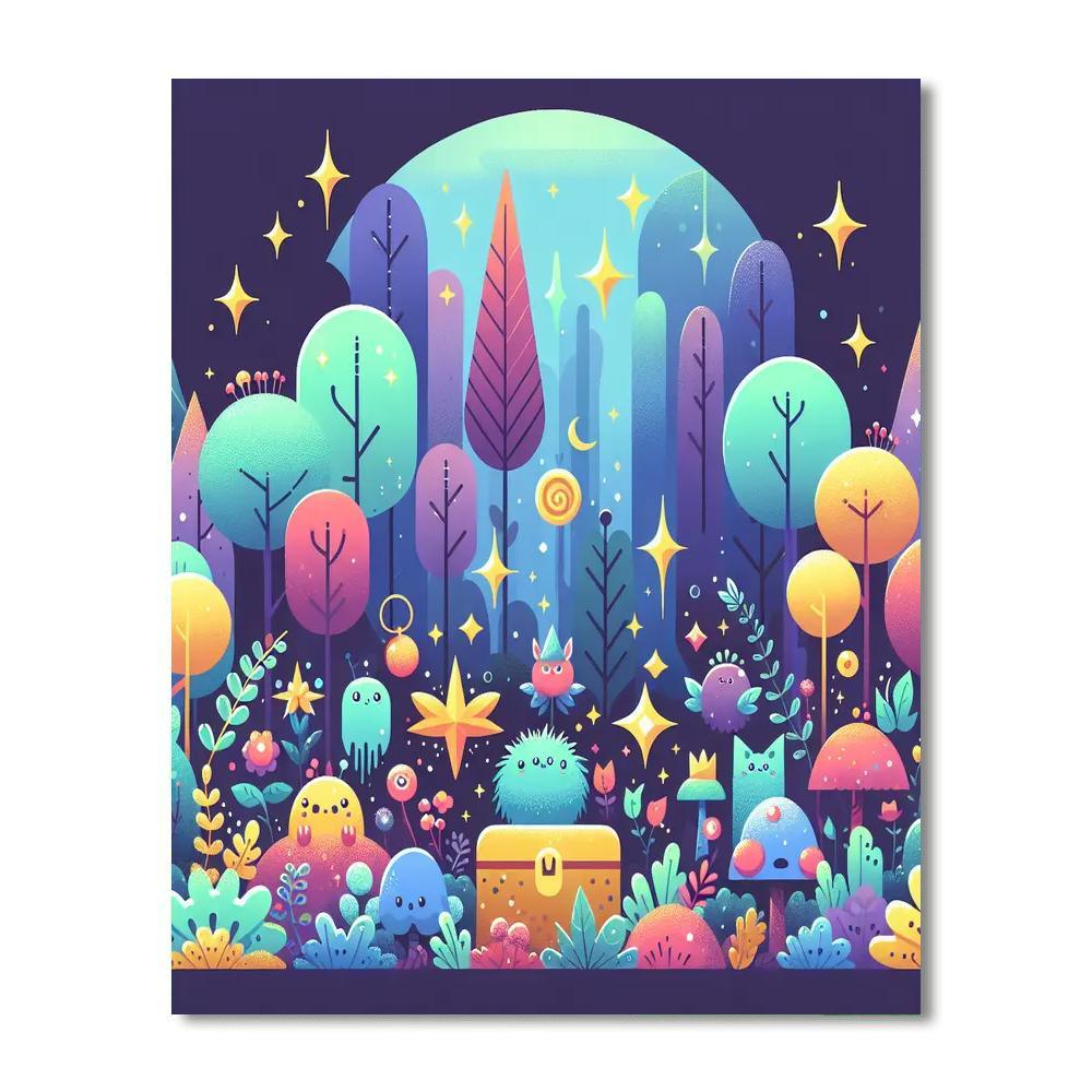 Fantasy Forest Quest Paint By Number