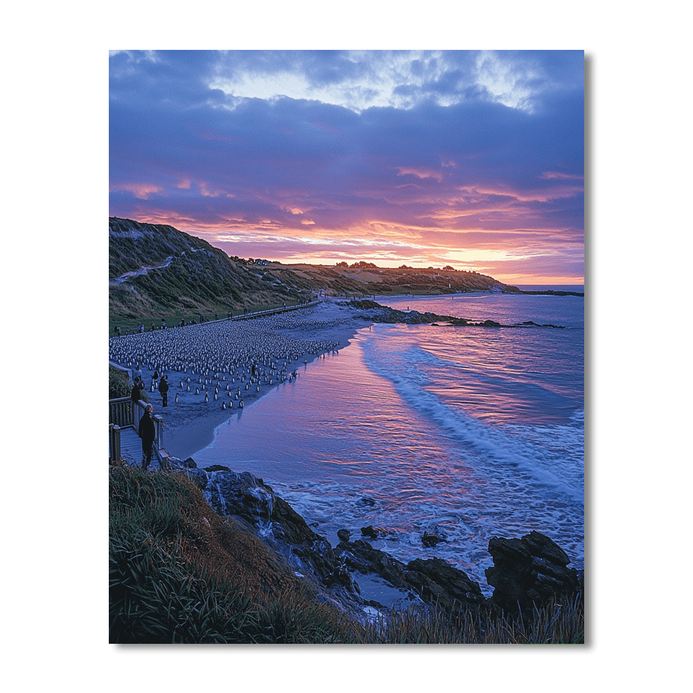 Penguin Parade - Australia Number Painting