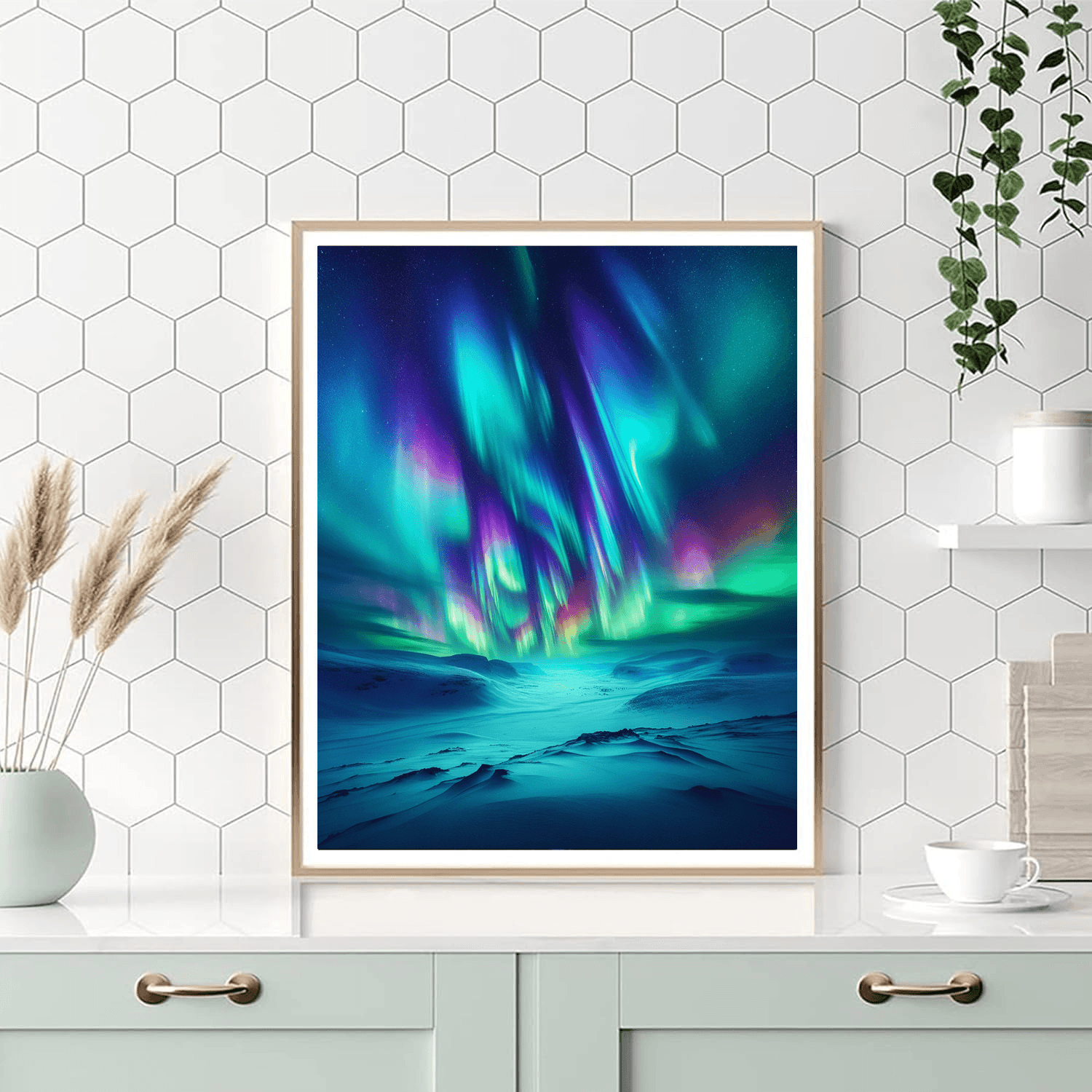 Under The Northern Lights DIY Paint By Numbers