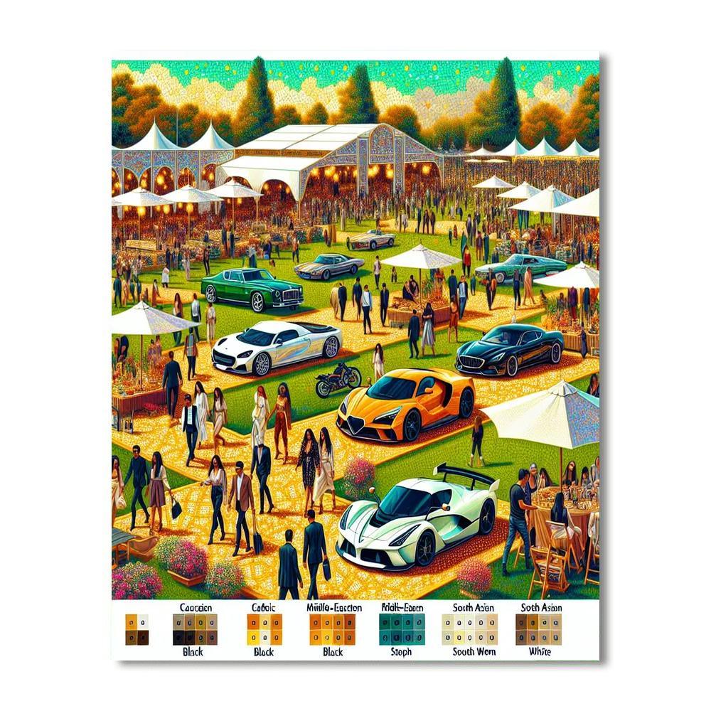 Festivals Of Speed - Usa Paint By Number