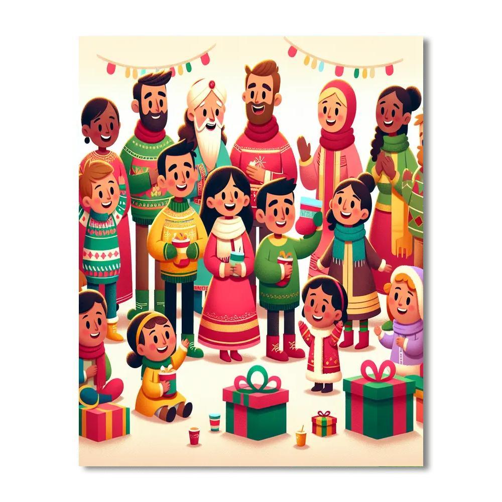 Holiday Celebrations Paint By Numbers Art