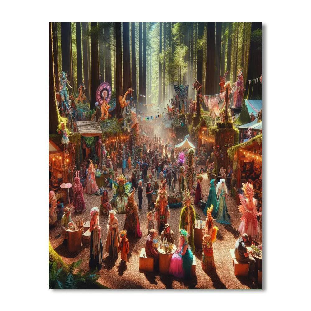 Oregon Country Fair Number Painting