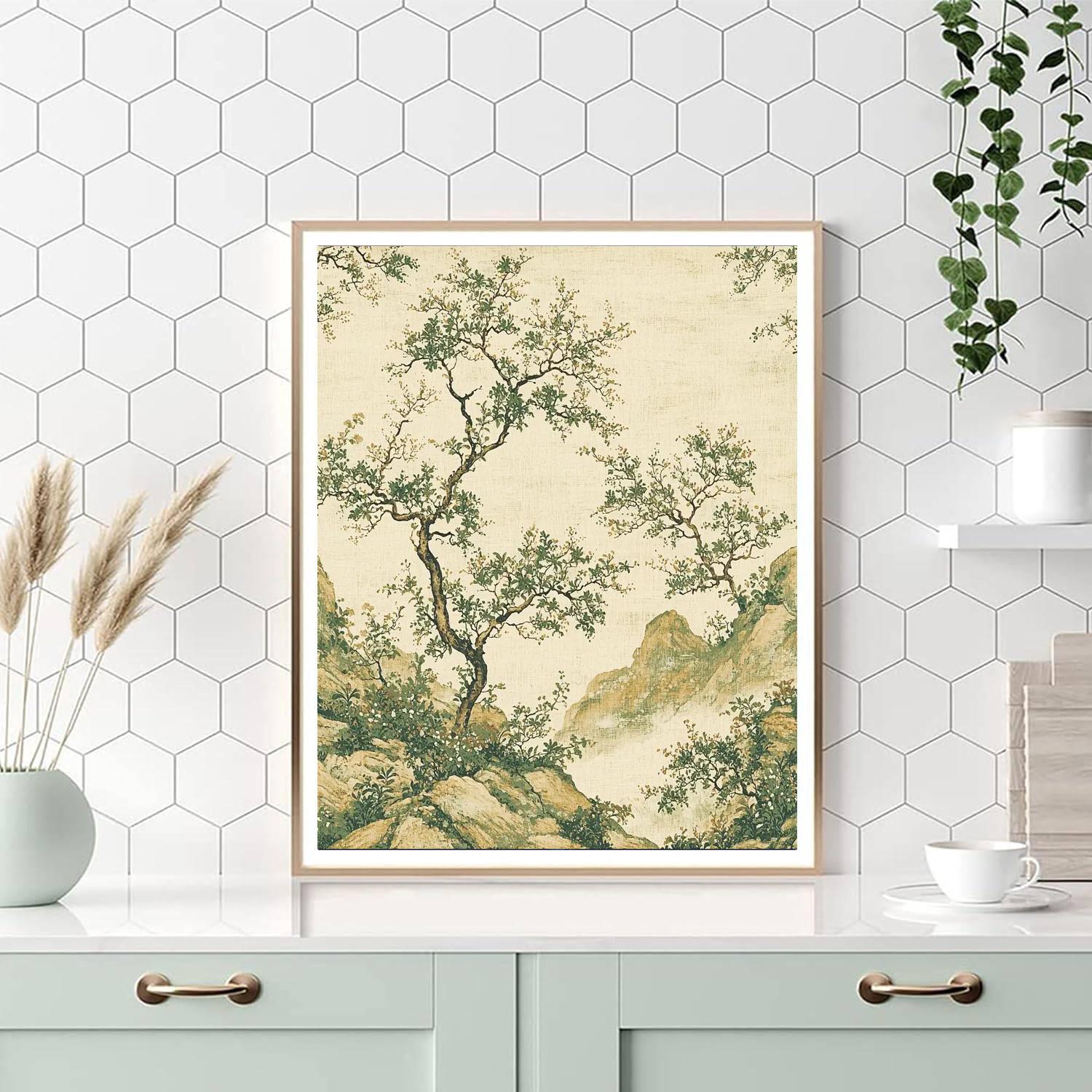 Zhao Mengfu Inspired Essence Of Subtle Patterns  Paint By Color