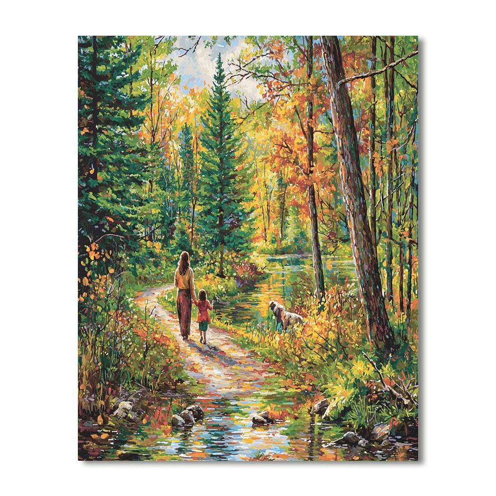 Mommy And Me In Nature DIY Paint By Numbers