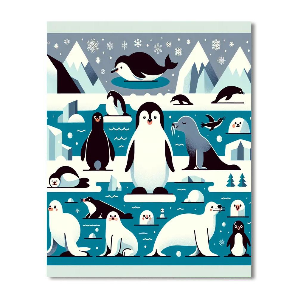 Polar Pals Expedition Numbered Painting Kits