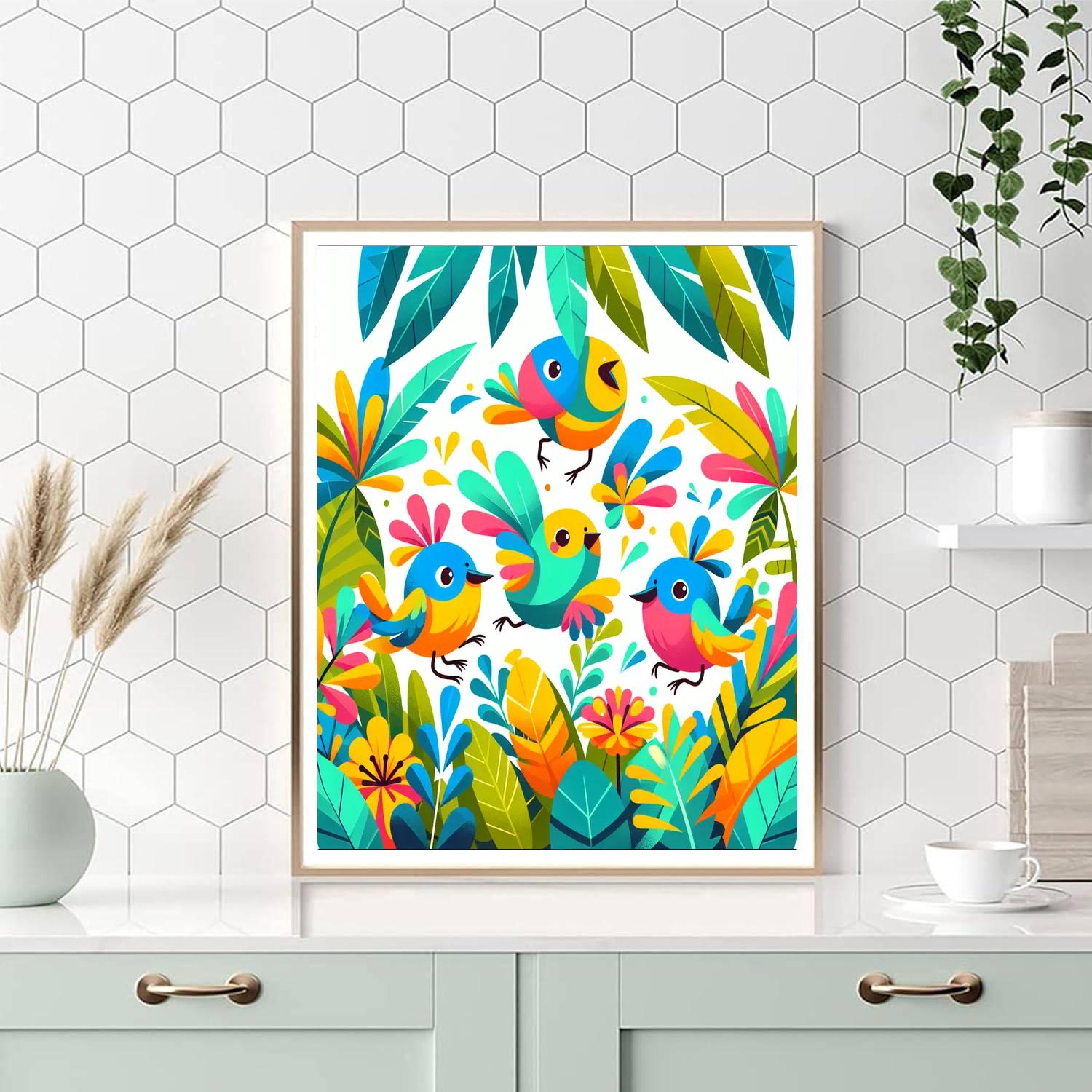 Feathered Fiesta Numbered Painting Kits