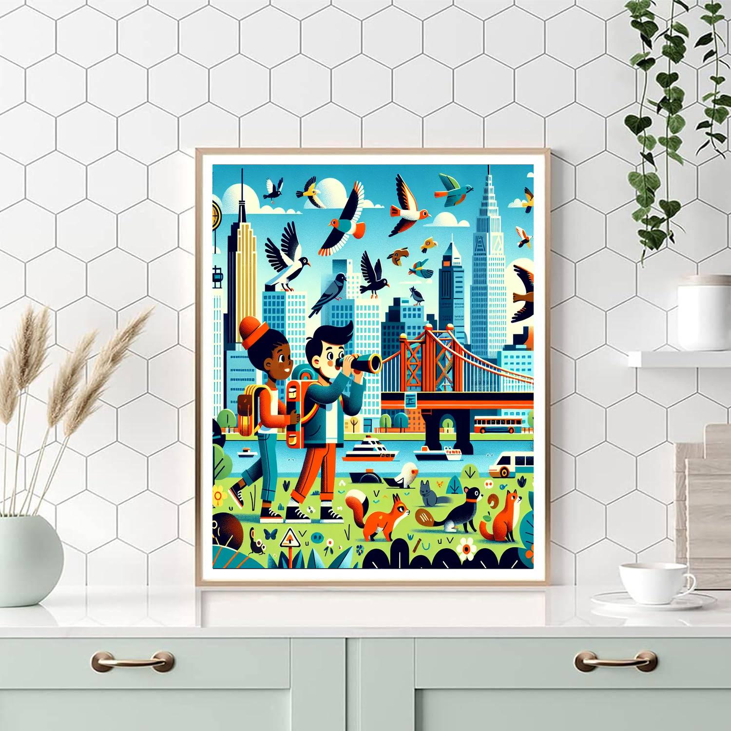 Urban Safari Adventure DIY Paint By Numbers