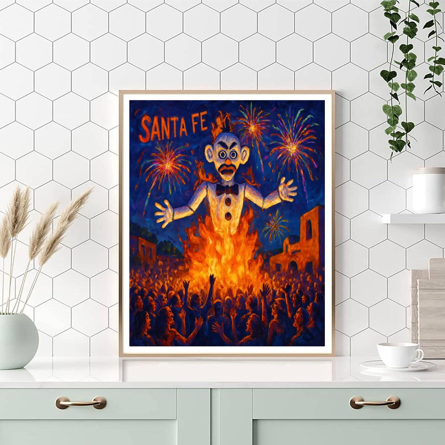 Zozobra - Santa Fe Paint By Numbers Art