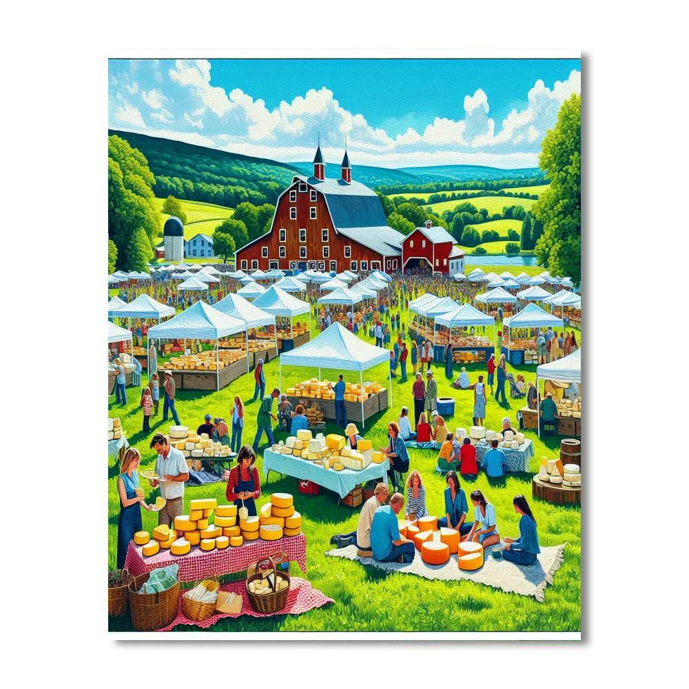 Upstate New York Cheese Festival - Usa Paint By Number