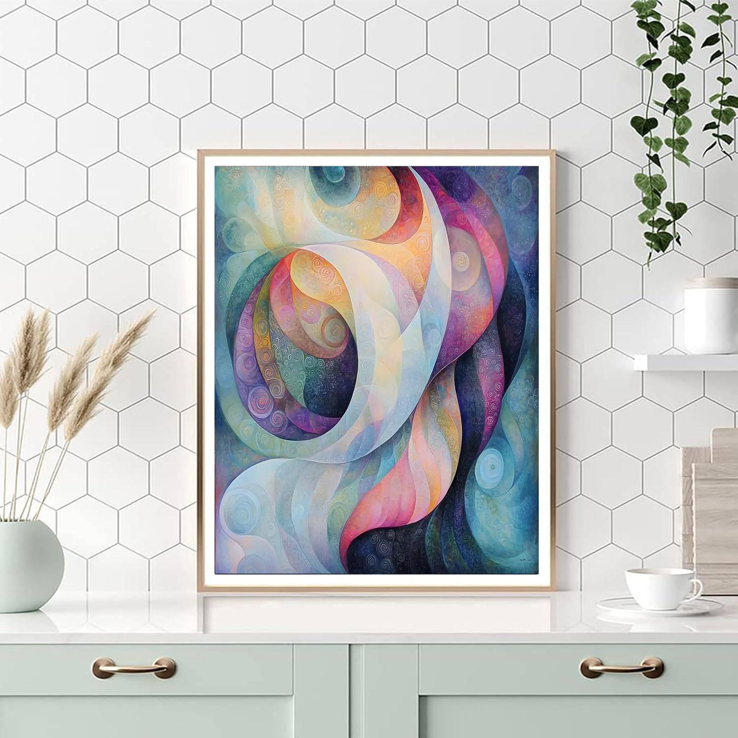 Gustav Klimt Inspired Elysian Visions  Number Painting