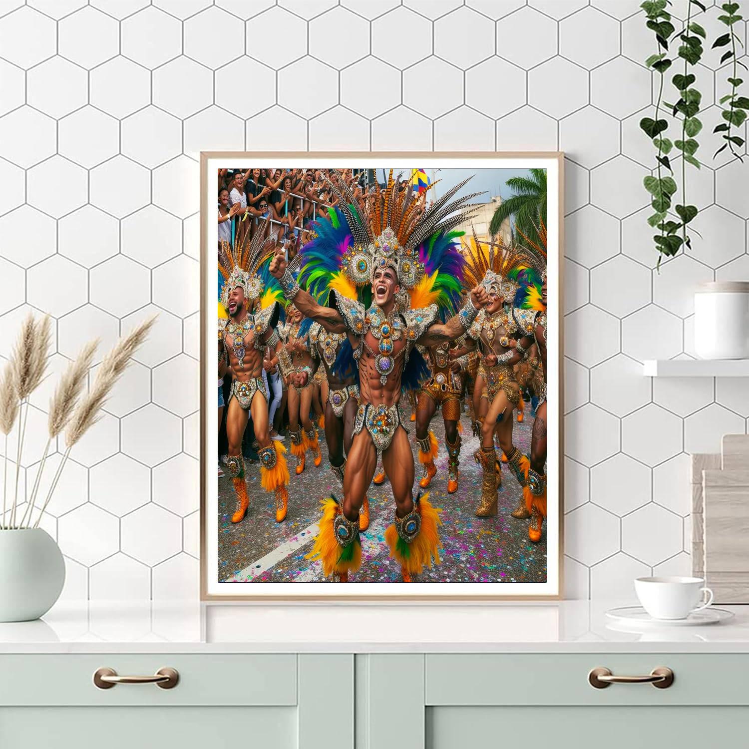 The Carnival Of Barranquilla - Barranquilla Paint By Numbers Kits