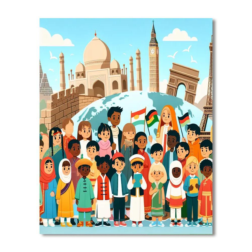 Cultural Heritage Expedition Painting Number Kit