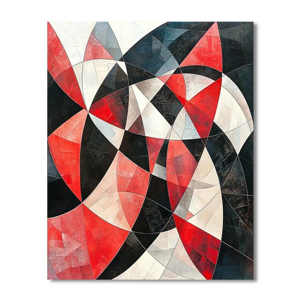 Kazimir Malevich Inspired Abstract Nexus  Painting Number Kit