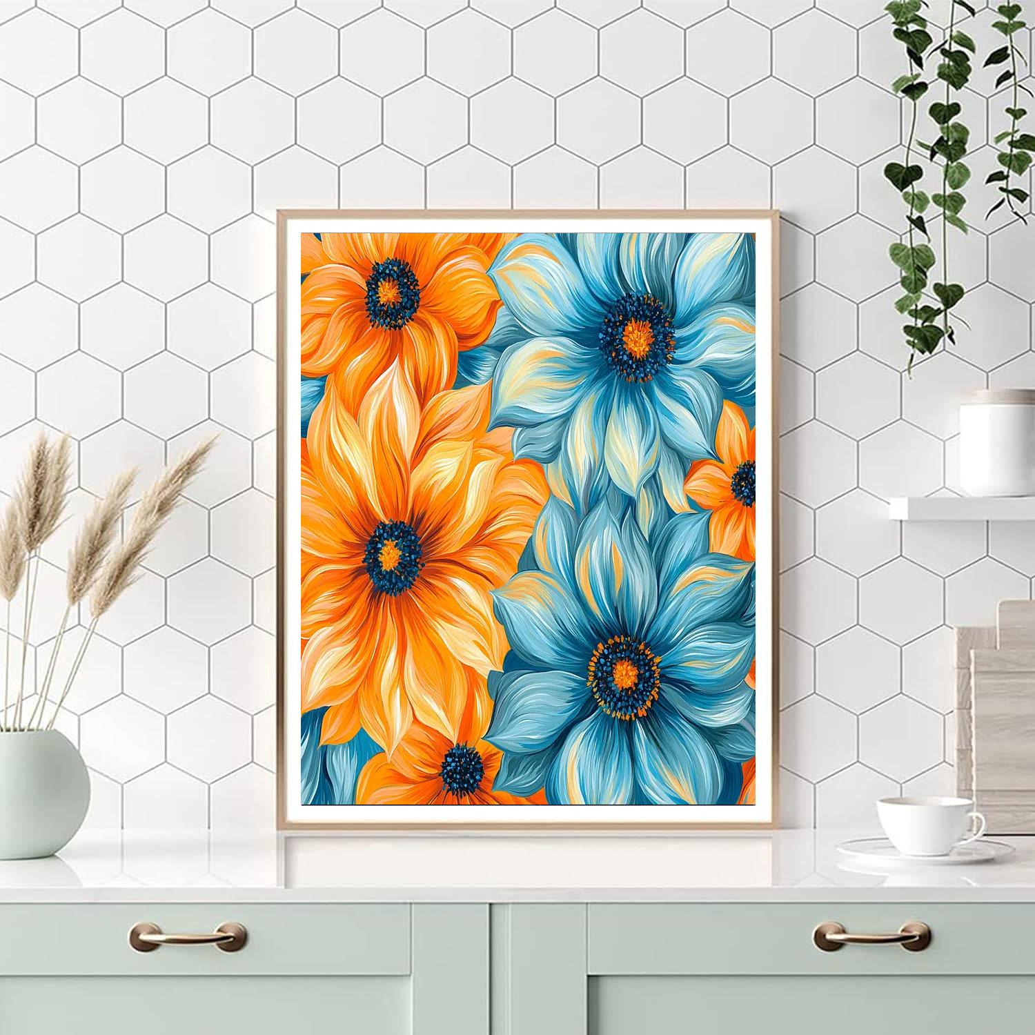 Frida Kahlo Inspired Vibrant Metamorphosis  Painting Number Kit