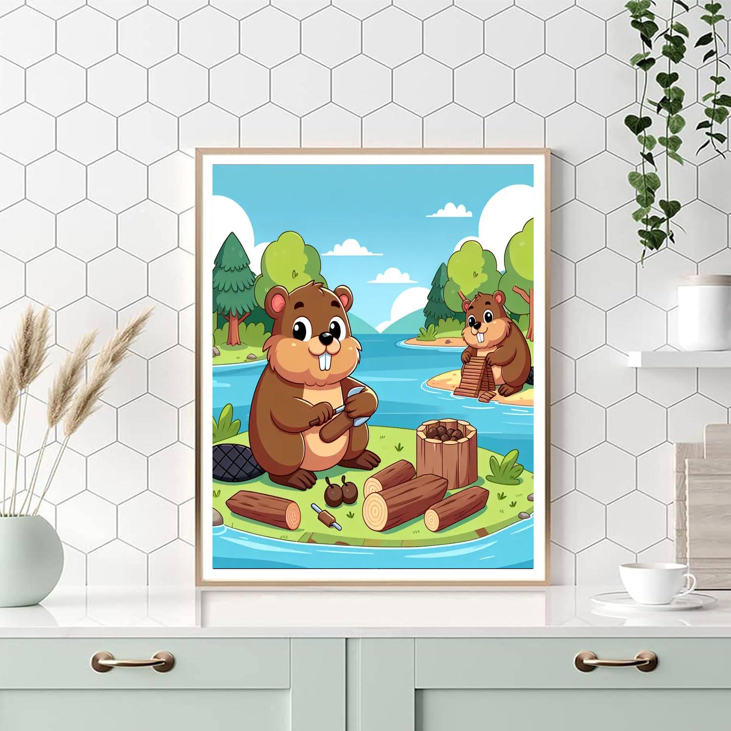 Busy Beaver Building Numbered Painting Kits