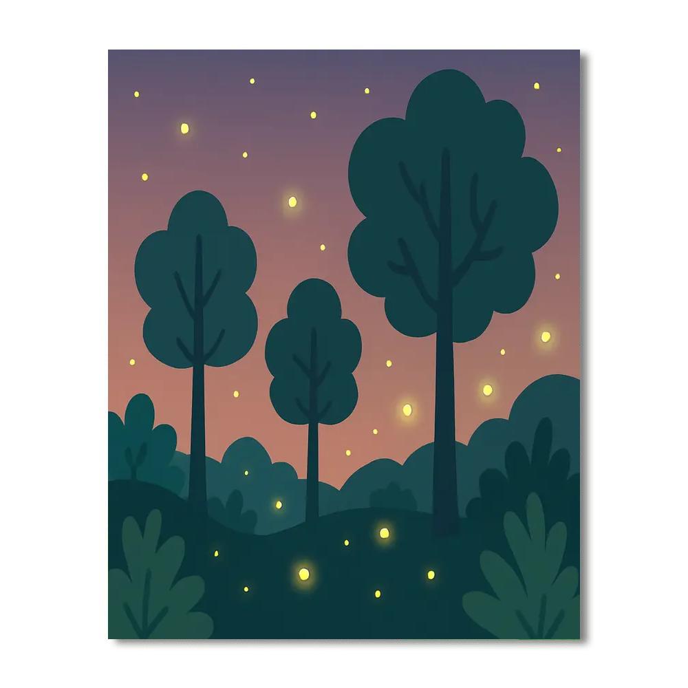 Luminous Firefly's Twilight Glow DIY Paint By Numbers