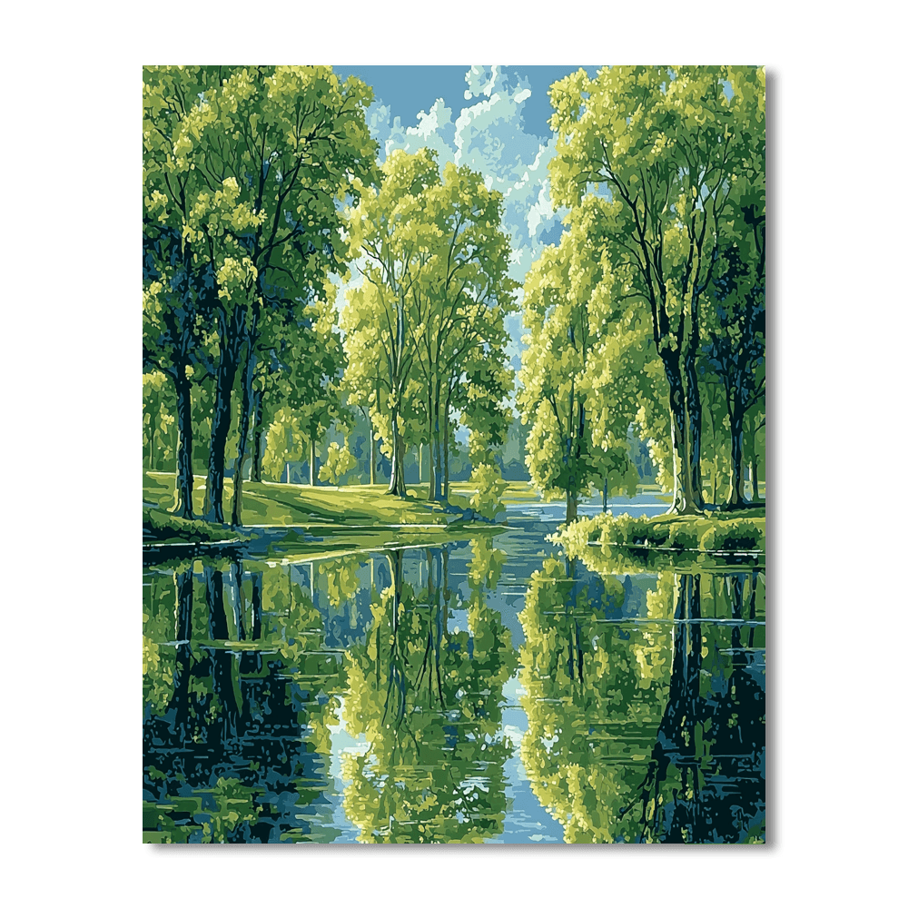 John Constable Inspired Summer Reflections  Paint By Numbers Kits