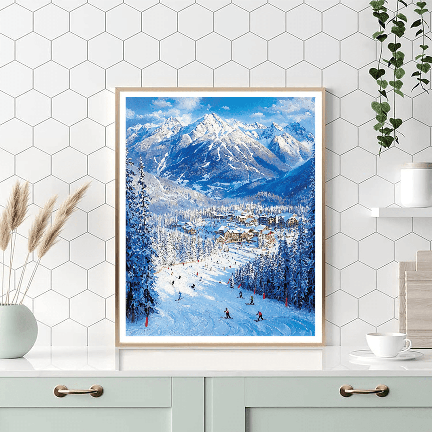Ski Resort In Whistler Paint By Numbers Kits