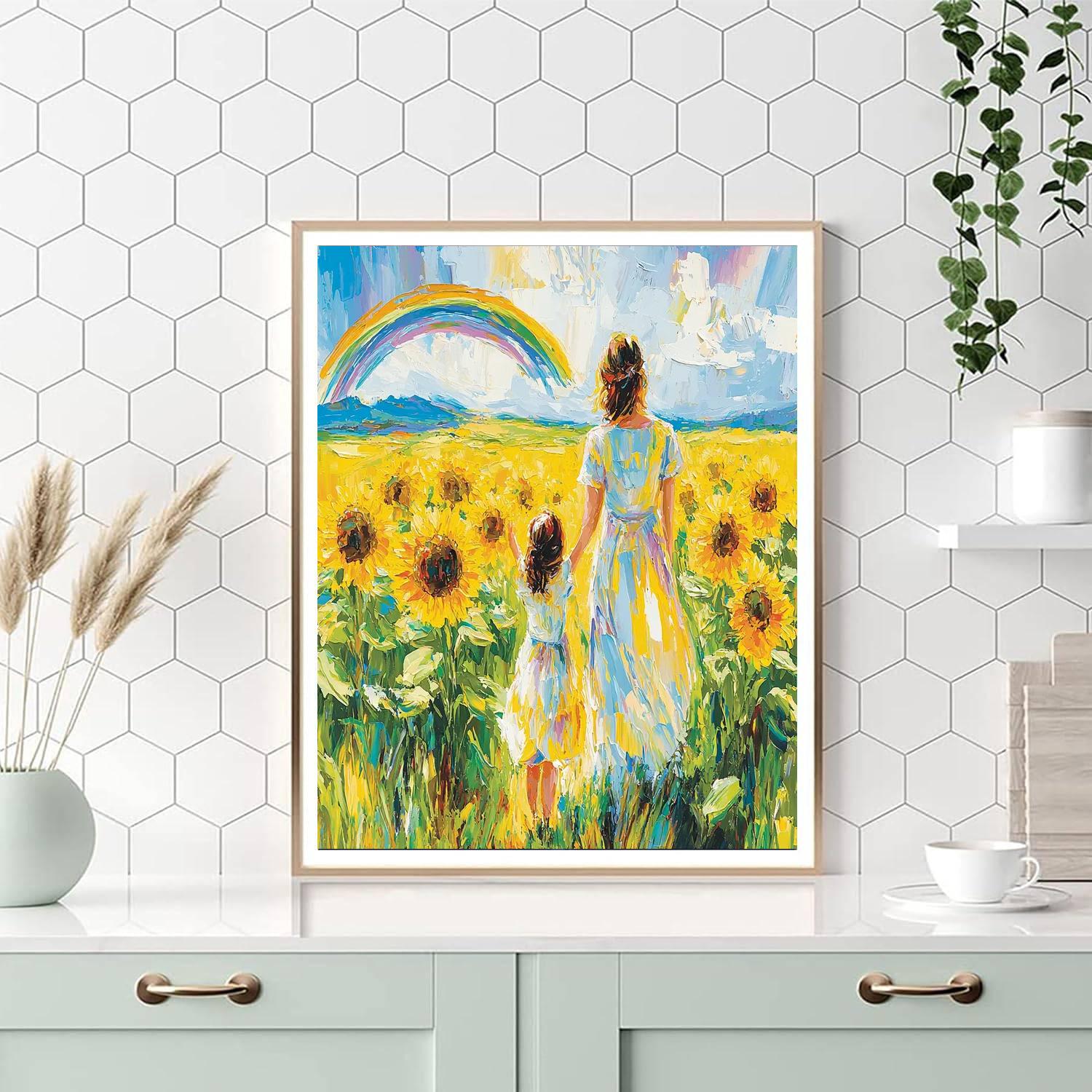 Chasing Rainbow Dreams Number Painting