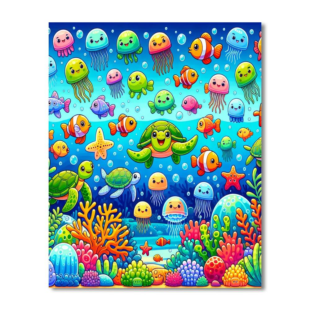 Underwater Wonders Voyage Painting By Numbers Kit