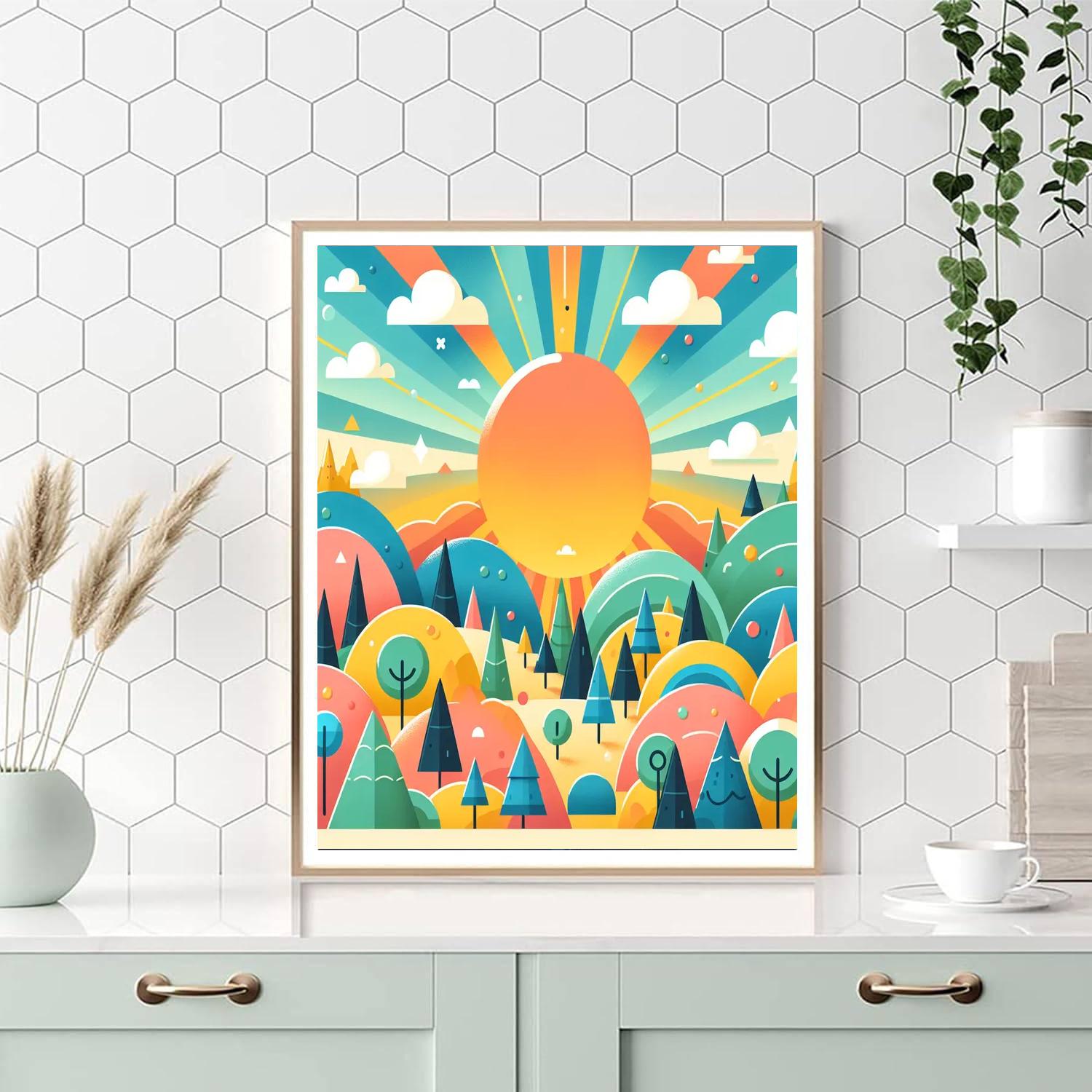 Artistic Landscapes Numbered Painting Kits