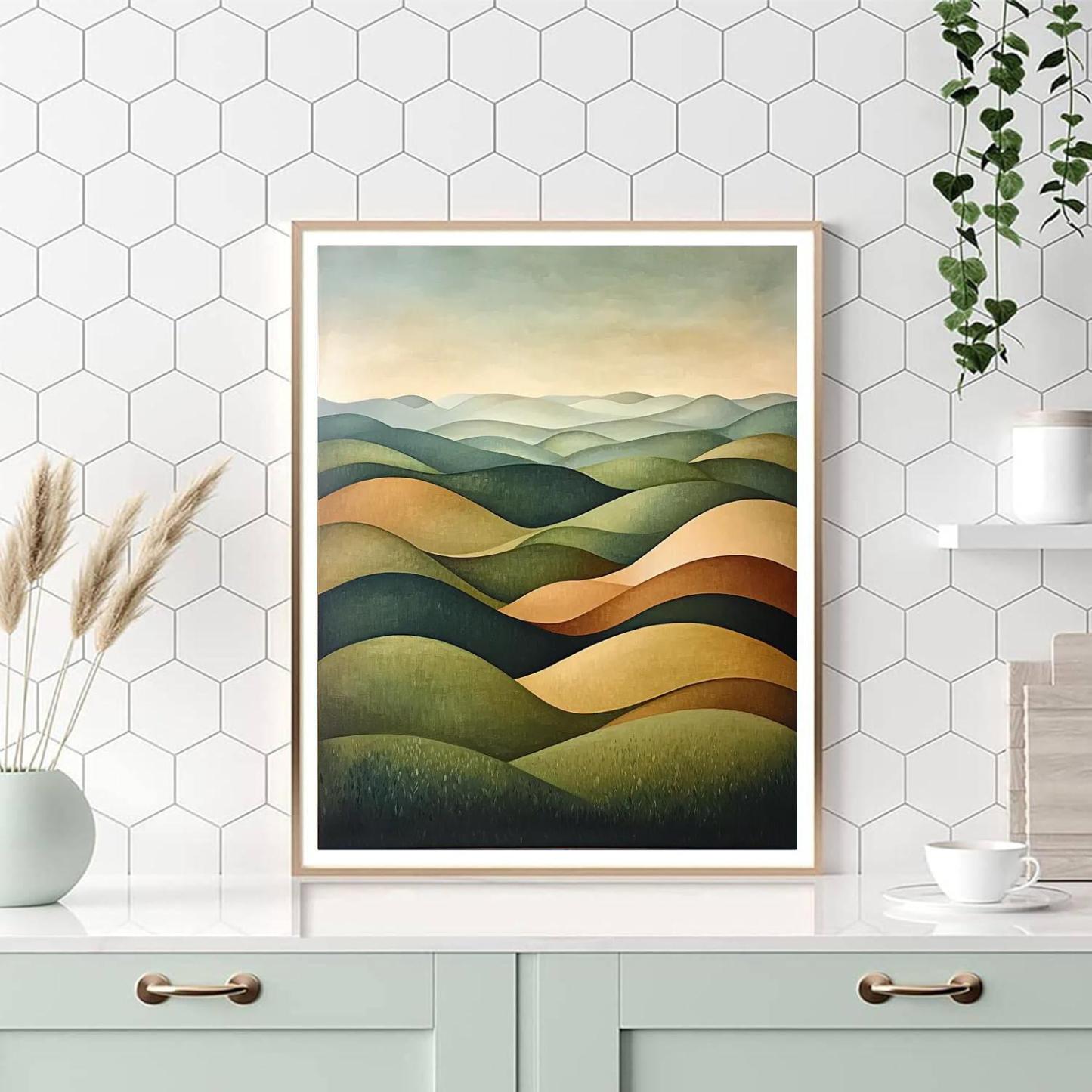 Nandalal Bose Inspired Lyrical Landscapes  Paint By Number