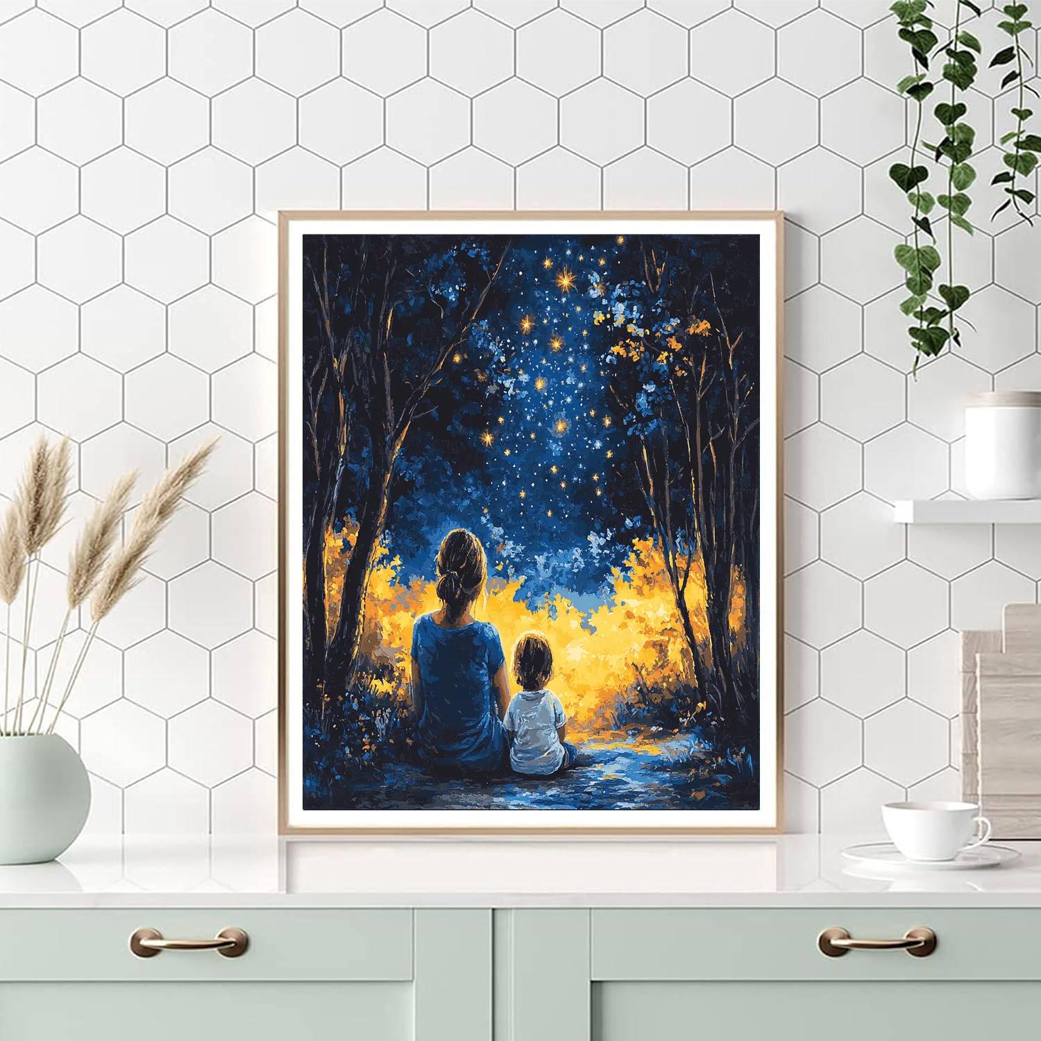 The Guiding Star Number Painting