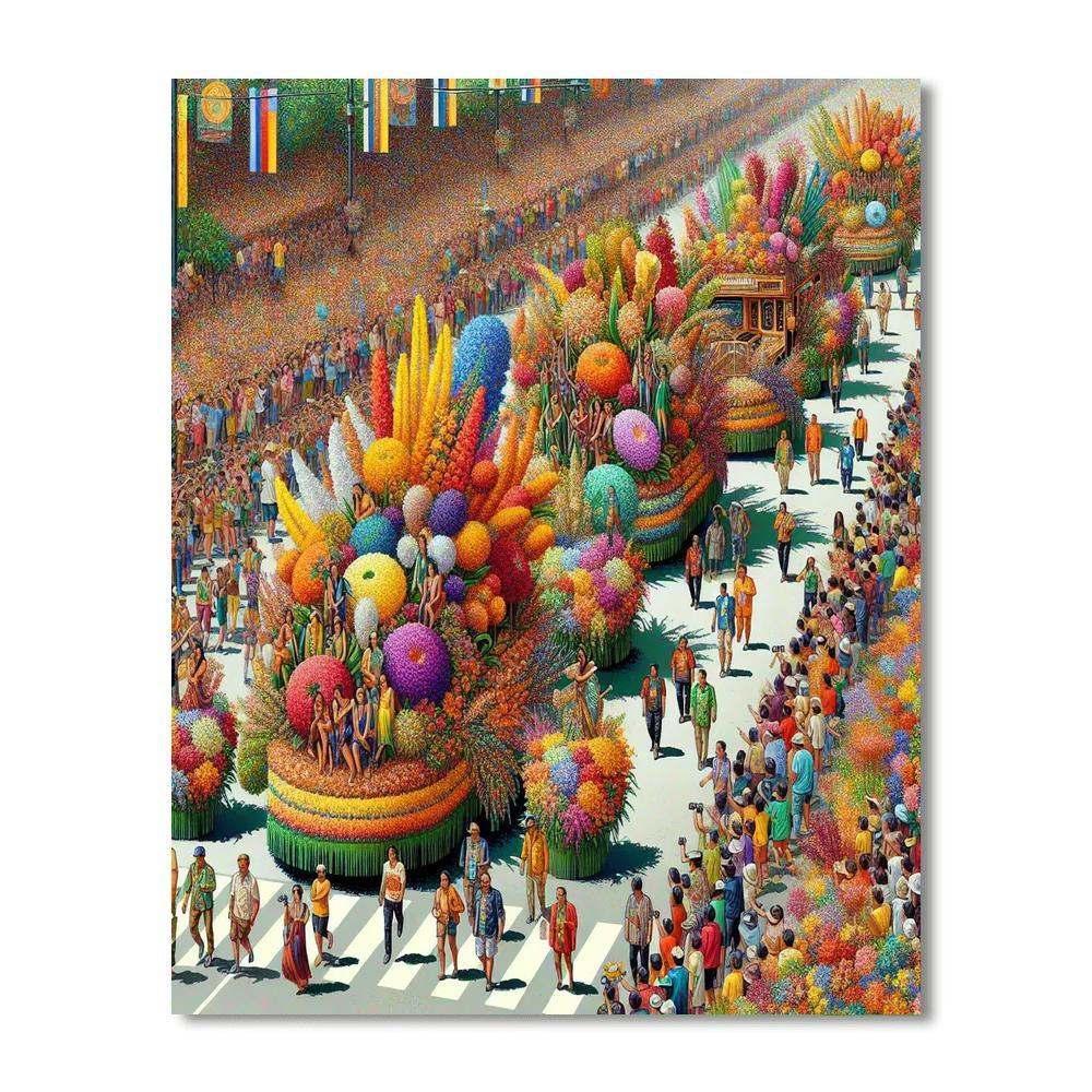 Panagbenga Festival - Baguio Paint By Numbers Art