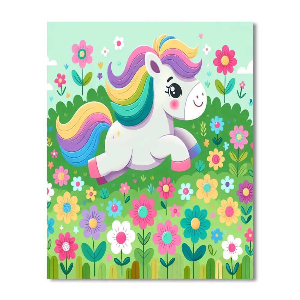 Bouncy Pony DIY Paint By Numbers