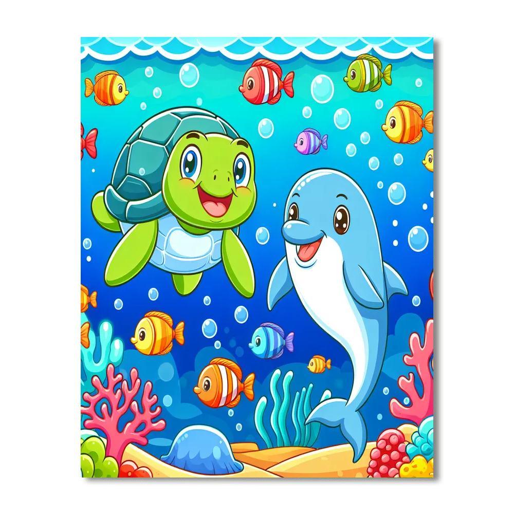 Ocean Exploration Fun Painting By Numbers Kit