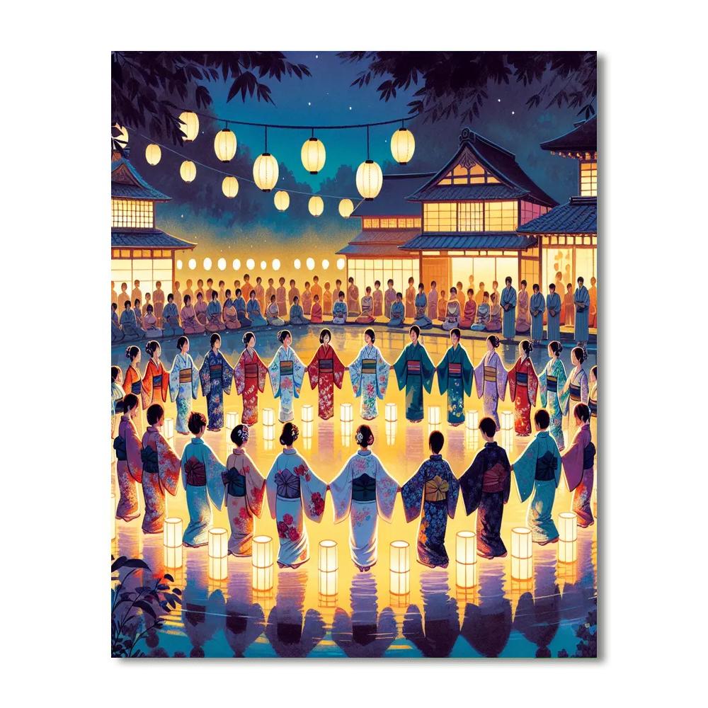 O-bon - Japan Painting Number Kit