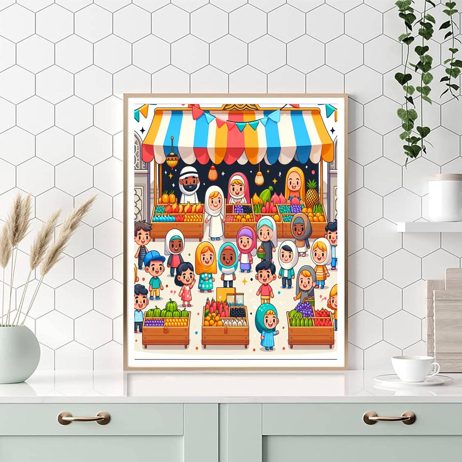 Magical Market Paint By Numbers Art