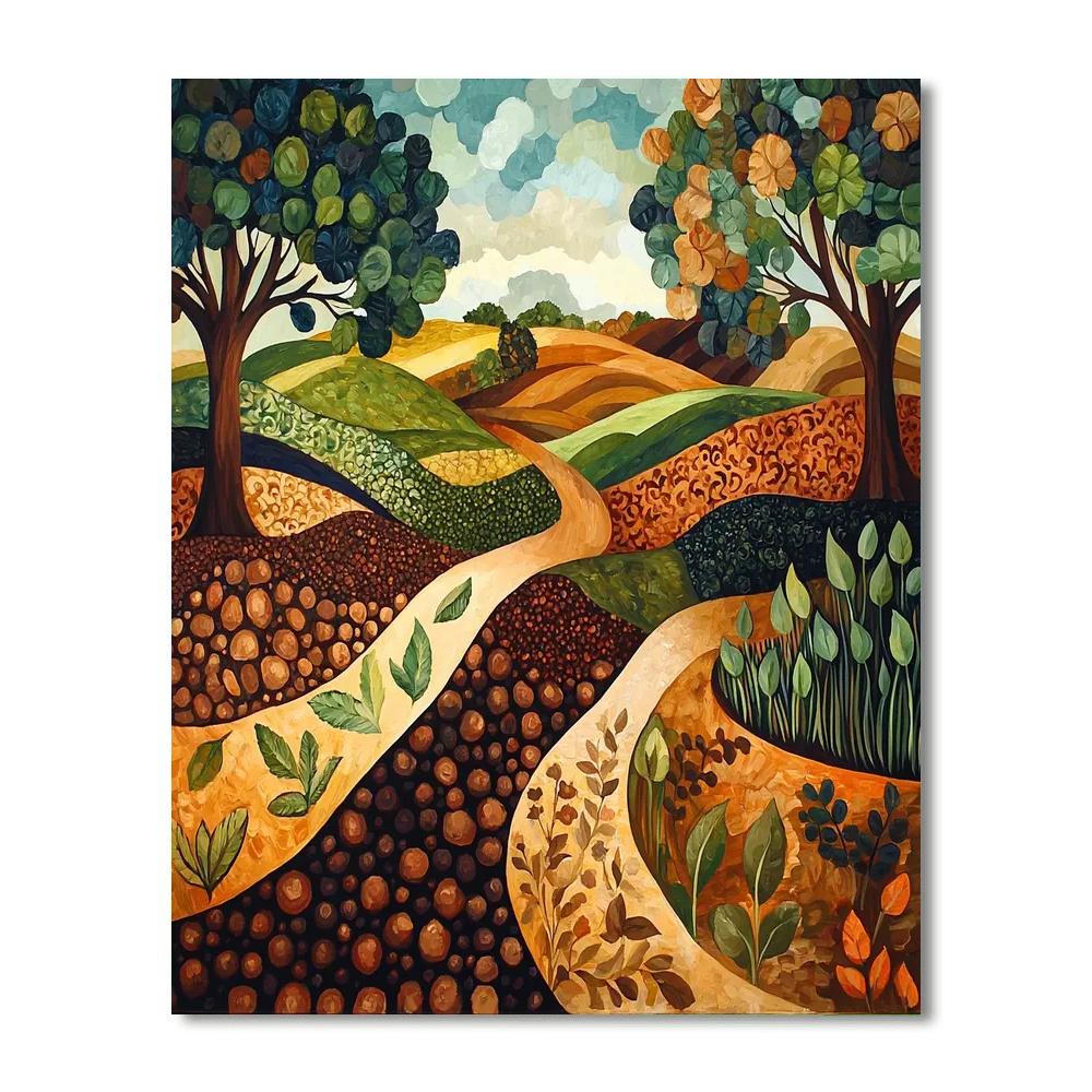 Frida Kahlo Inspired Fertile Dreams Of The Earth  Numbered Painting Kits