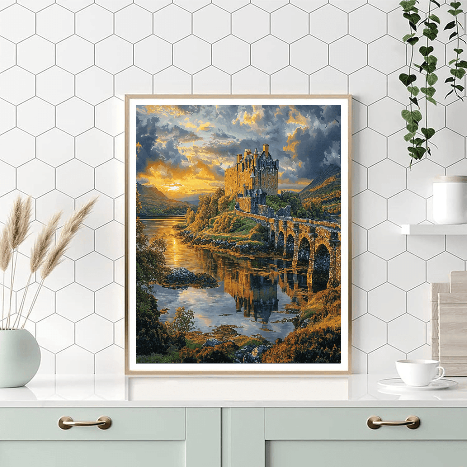 Eilean Donan Castle - Scotland Numbered Painting Kits