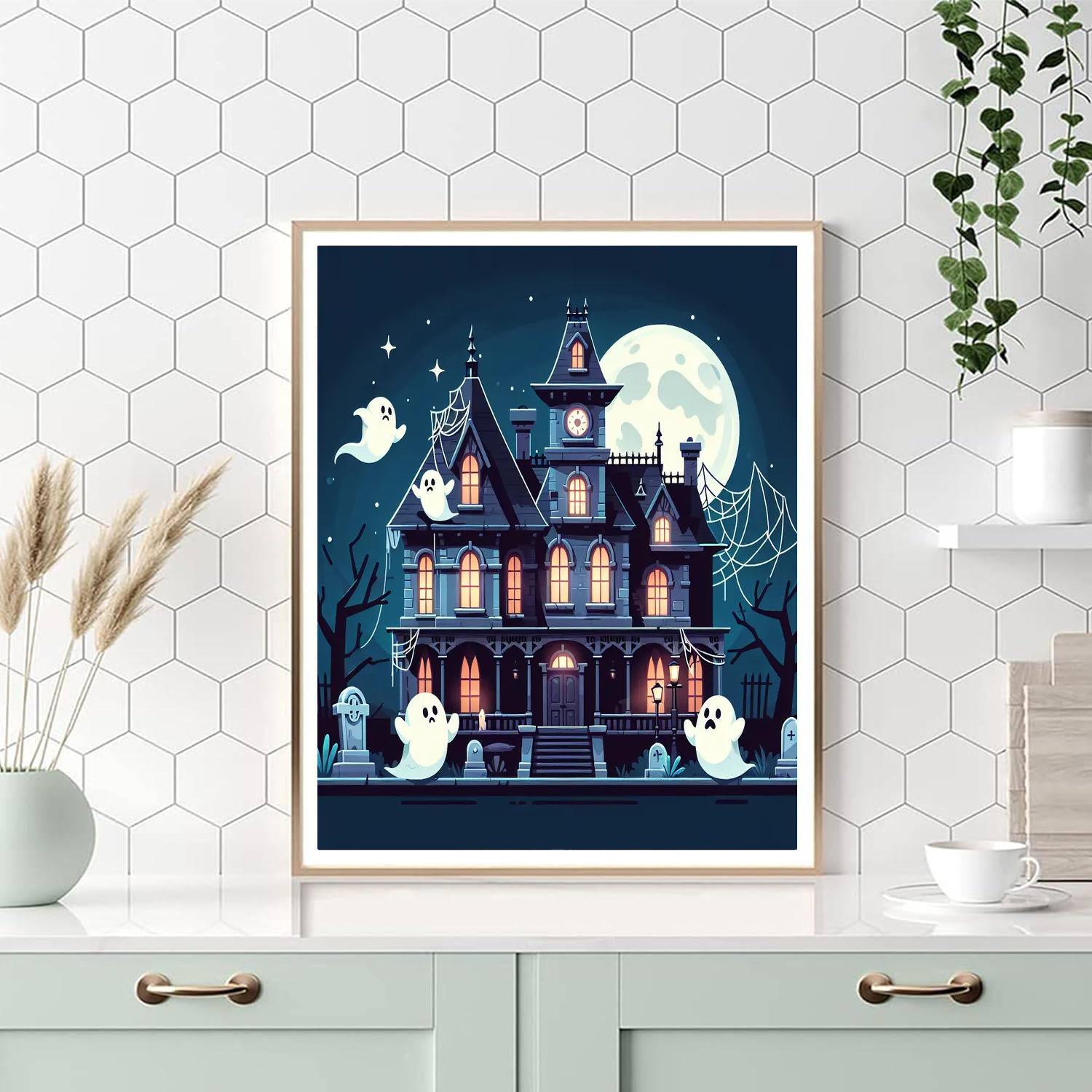 Adventure At The Haunted Mansion Paint By Number