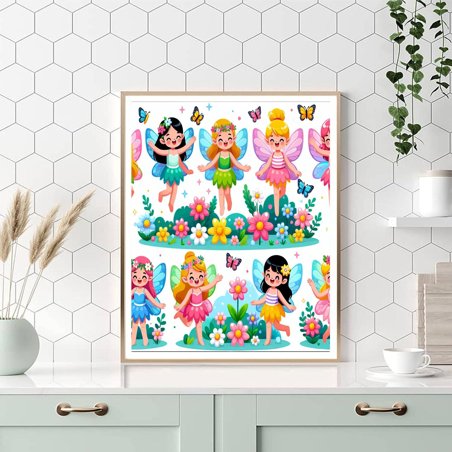 Fairy Garden Fun Painting Number Kit