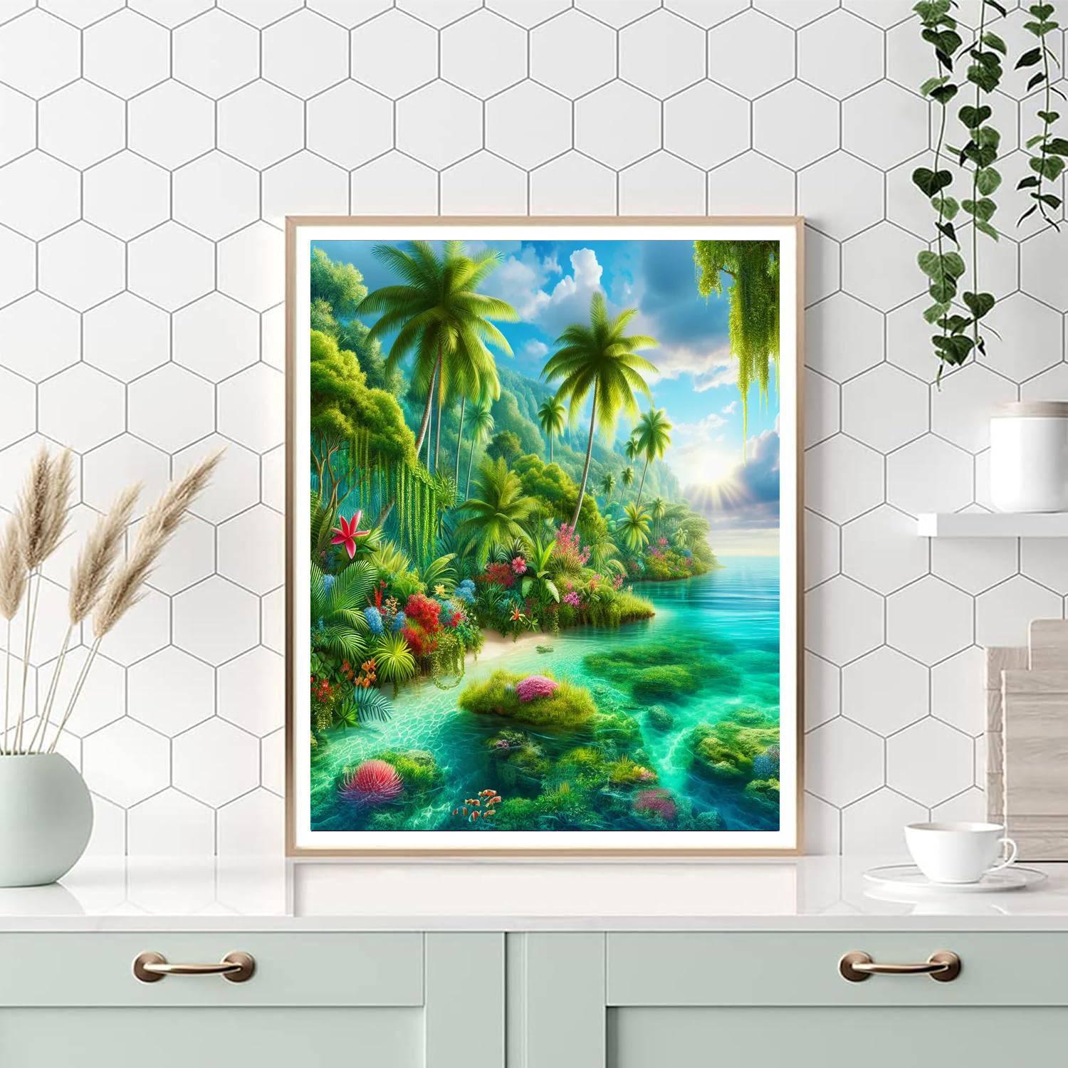 Mystic Island Paradise Painting By Numbers Kit
