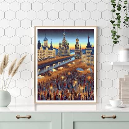 The White Night Festival - Russia Numbered Painting Kits