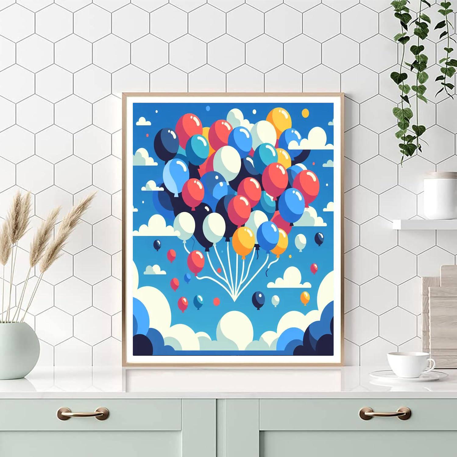 Balloon Bonanza DIY Paint By Numbers