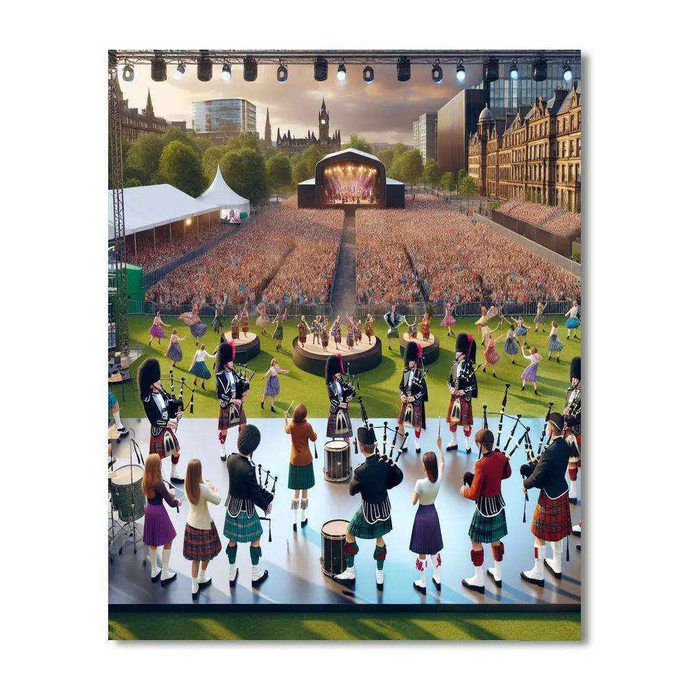 World Pipe Band Championships - Glasgow Paint By Numbers