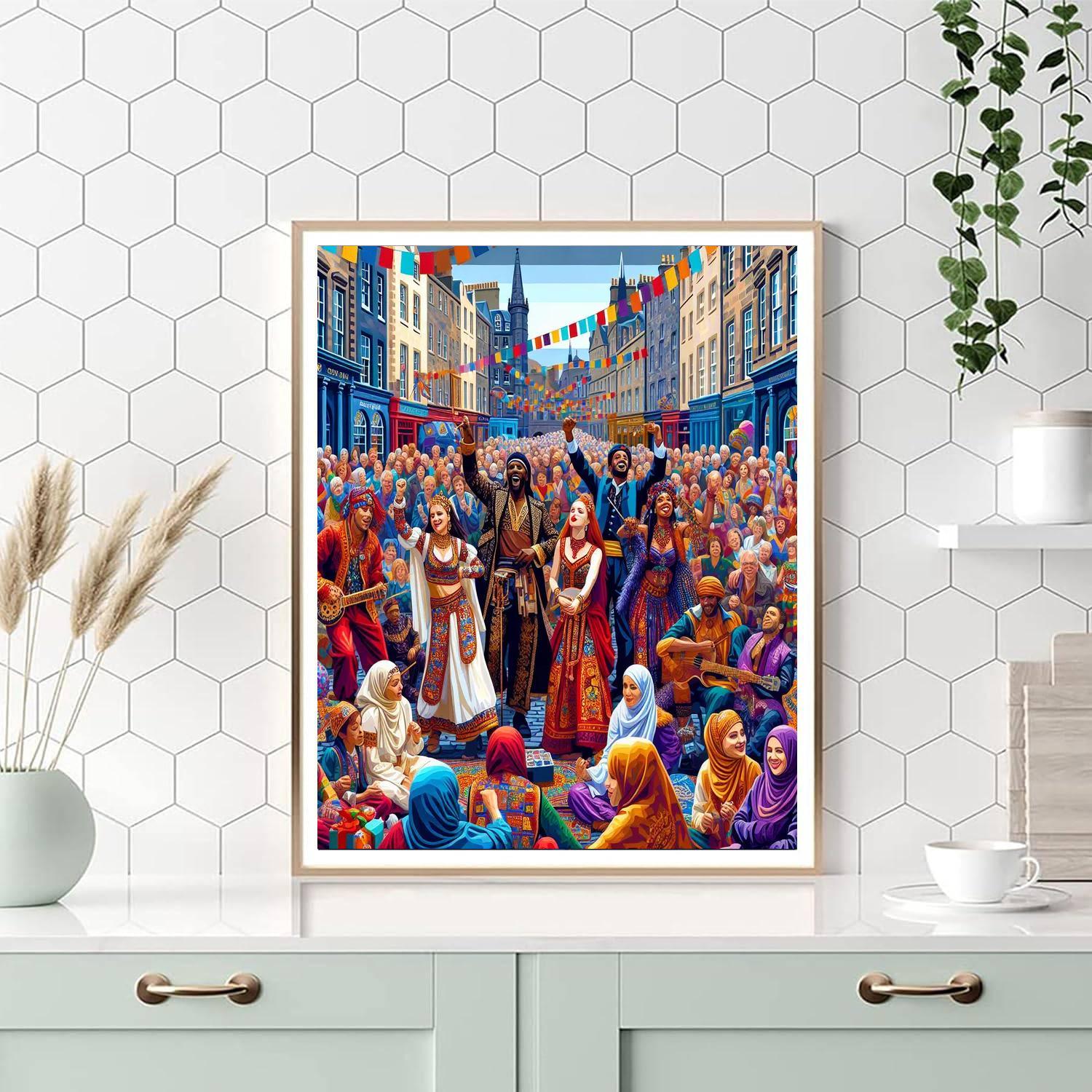 Edinburgh Fringe Festival DIY Paint By Numbers