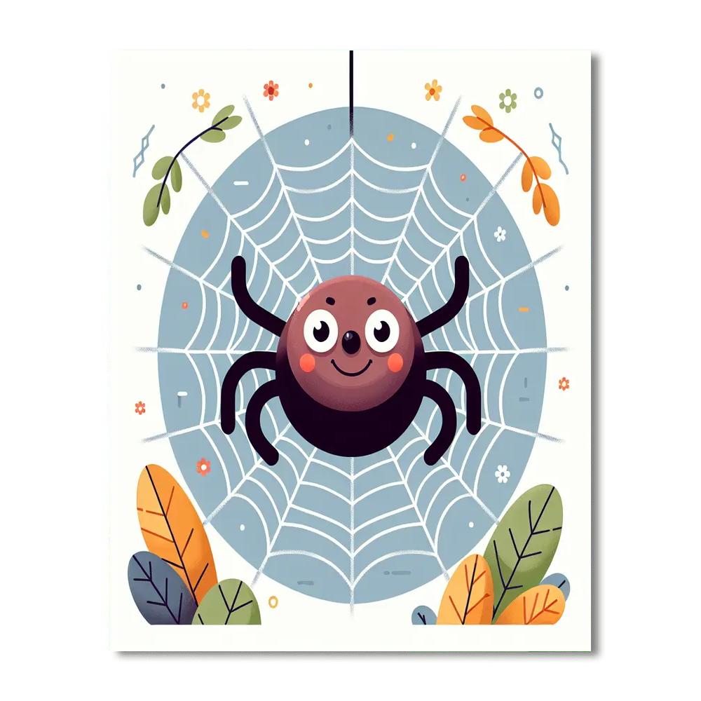 Friendly Spider Number Painting