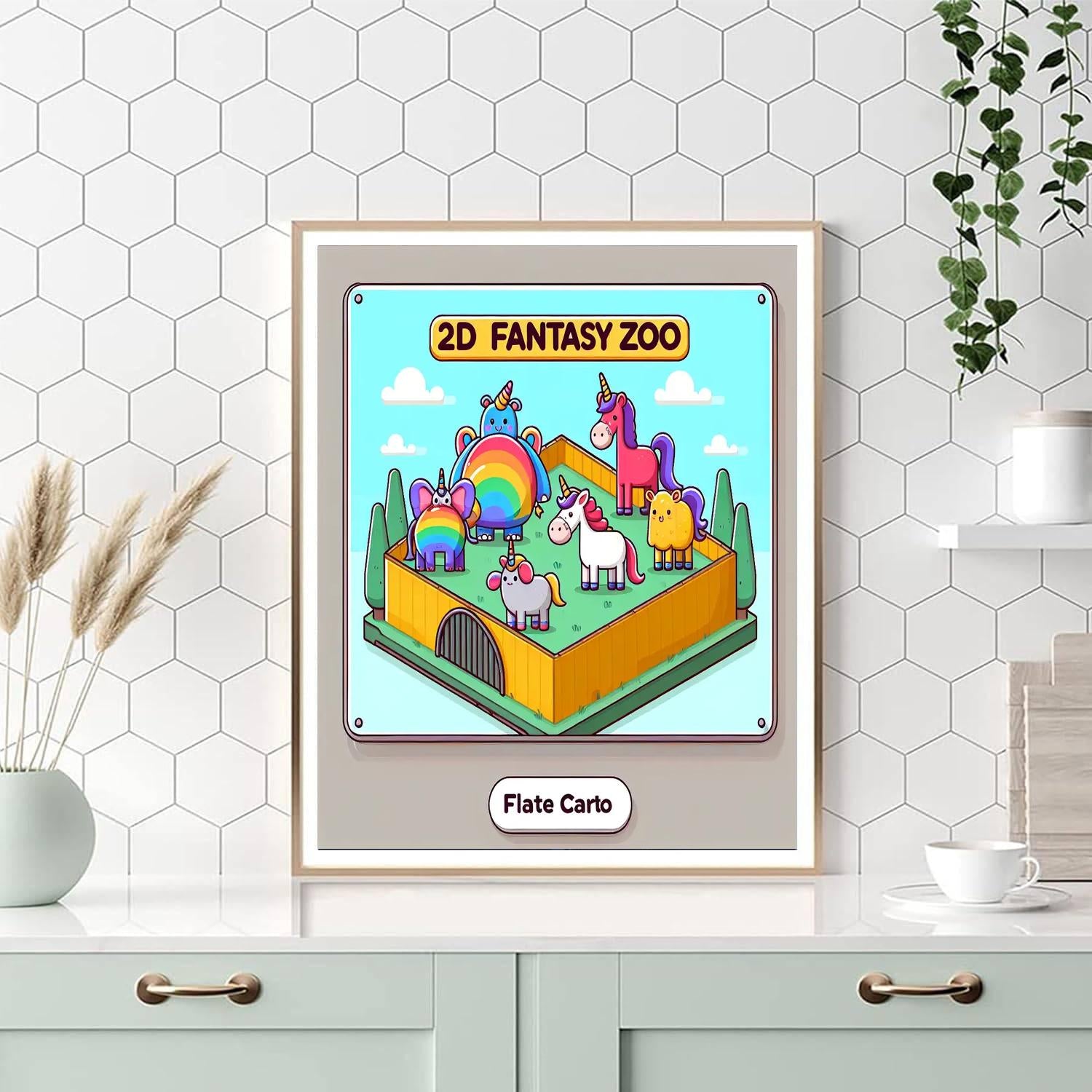 Fantasy Zoo Fun Paint By Numbers Art