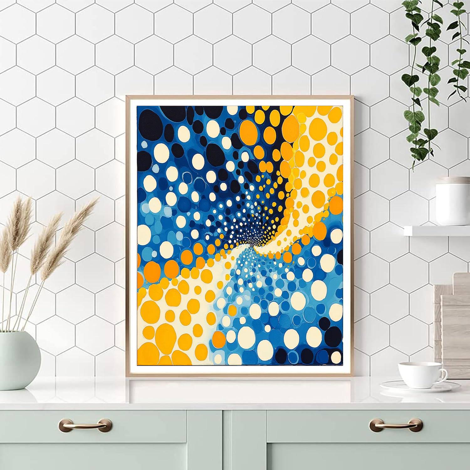 Yayoi Kusama Inspired Cosmic Reverberations  Paint By Numbers