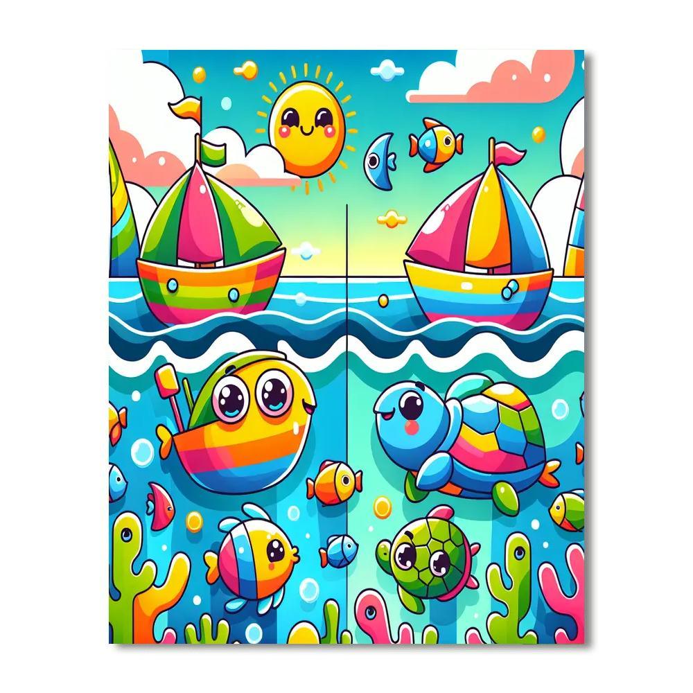 Happy Harbor Adventures Paint By Number