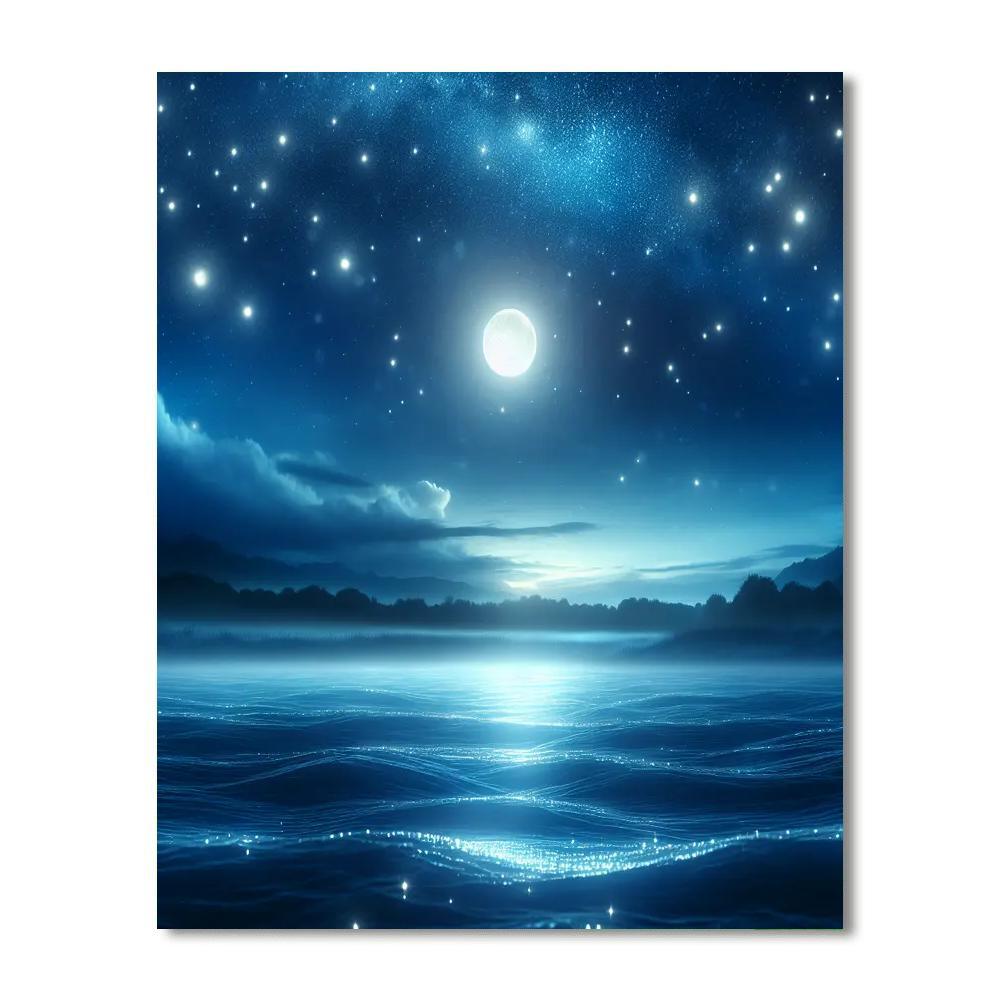 Dancing Stars And Moonlight Paint By Numbers