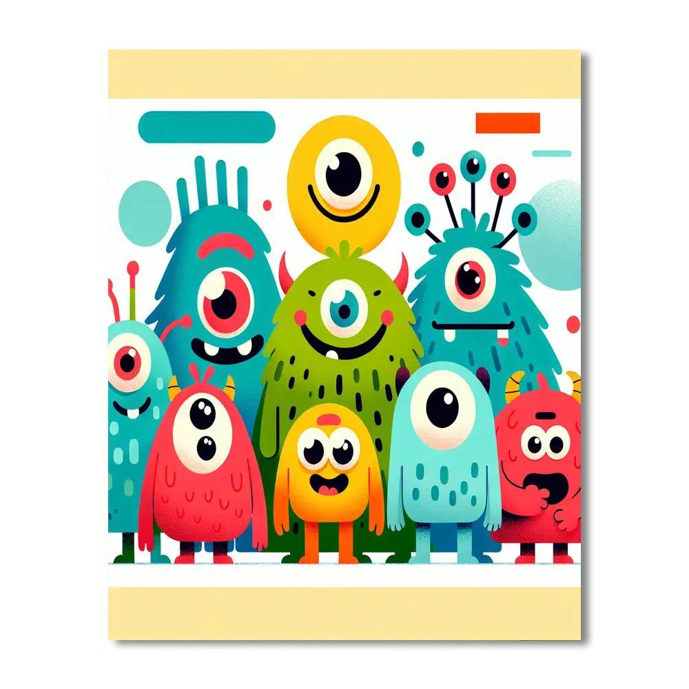 Fantastic Monster Mash Numbered Painting Kits