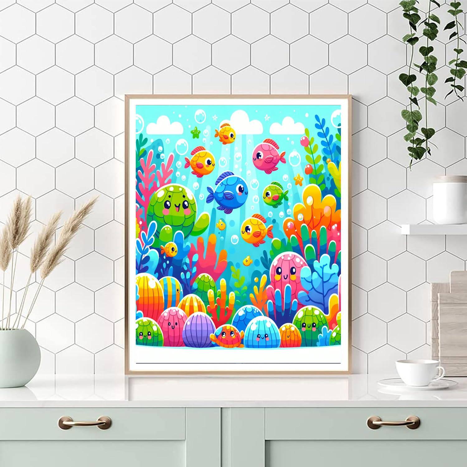 Charming Ocean Scene Paint By Number