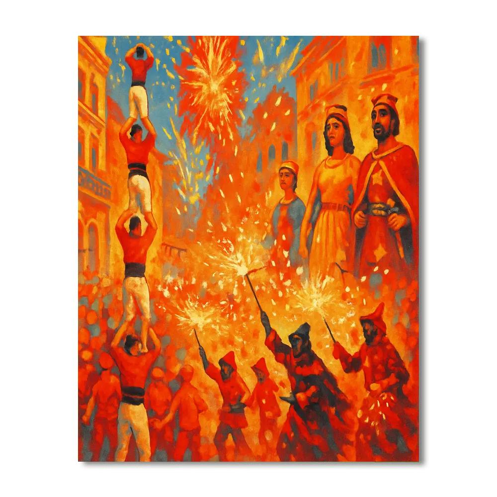 Festes De La Mercè - Spain DIY Paint By Numbers